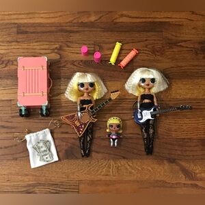 Girls L.O.L. Surprise! LOL OMG Dolls Traveling Rock Stars Guitars Luggage
